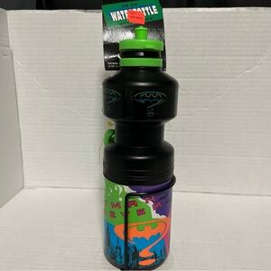 Vintage 90s Neon Batman Forever Sports 28oz Water Bottle w/ Bike Mount Bracket